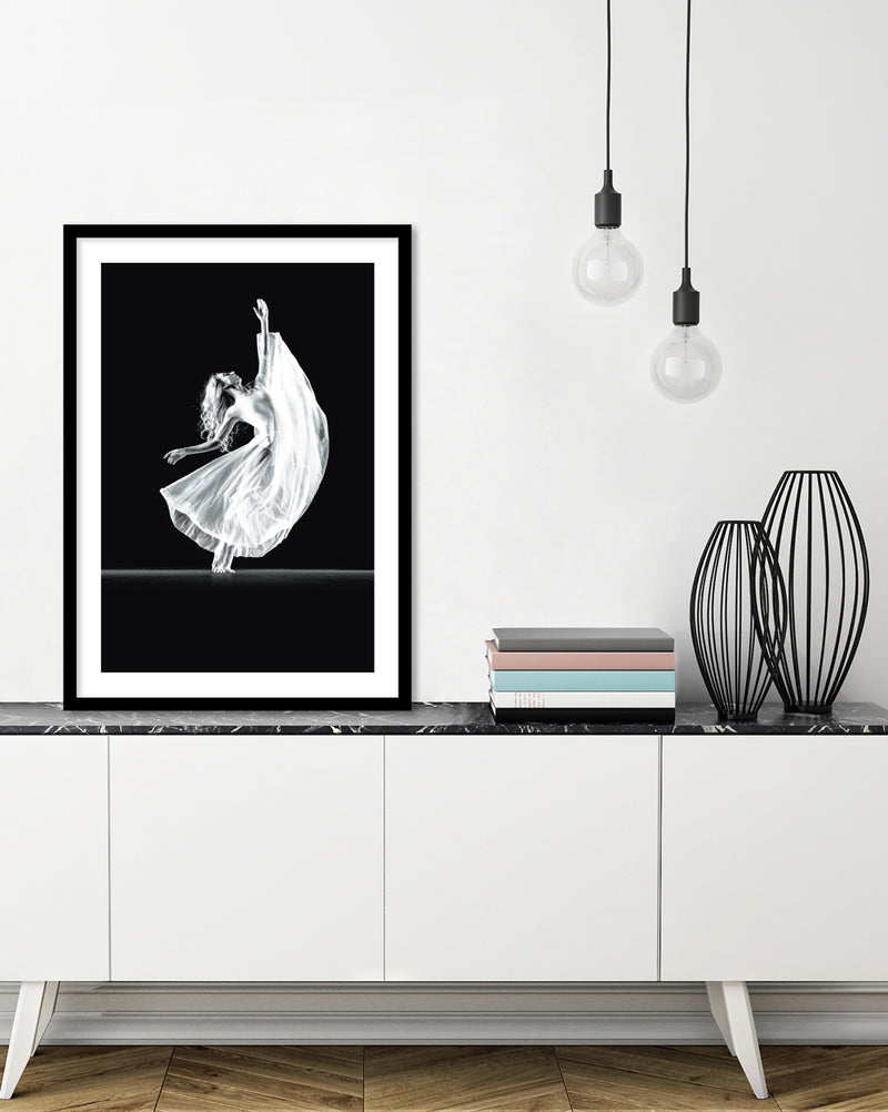 Contemporary Art Print Ariel | Black and White Art by The Good Poster Company