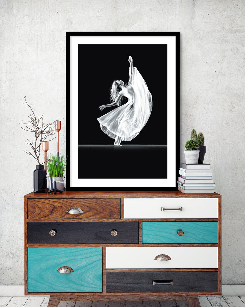 Contemporary Art Print Ariel | Black and White Art by The Good Poster Company