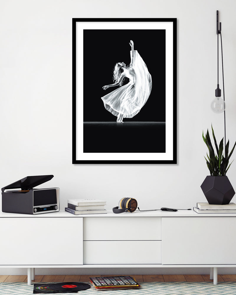 Contemporary Art Print Ariel | Black and White Art by The Good Poster Company