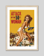 The Attack of the 50ft Woman Vintage Art Print - Popular Art by The Good Poster Company