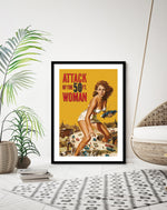 The Attack of the 50ft Woman Vintage Art Print - Popular Art by The Good Poster Company