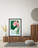 Blooming Lotus Art Print by Ohara Koson - Vintage Art - The Good Poster Company