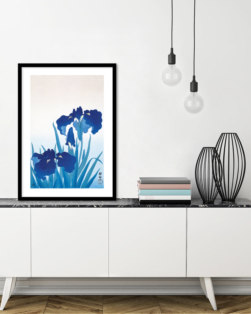 Iris Flowers Art Print by Ohara Koson | Vintage Japanese Art | The Good Poster Company