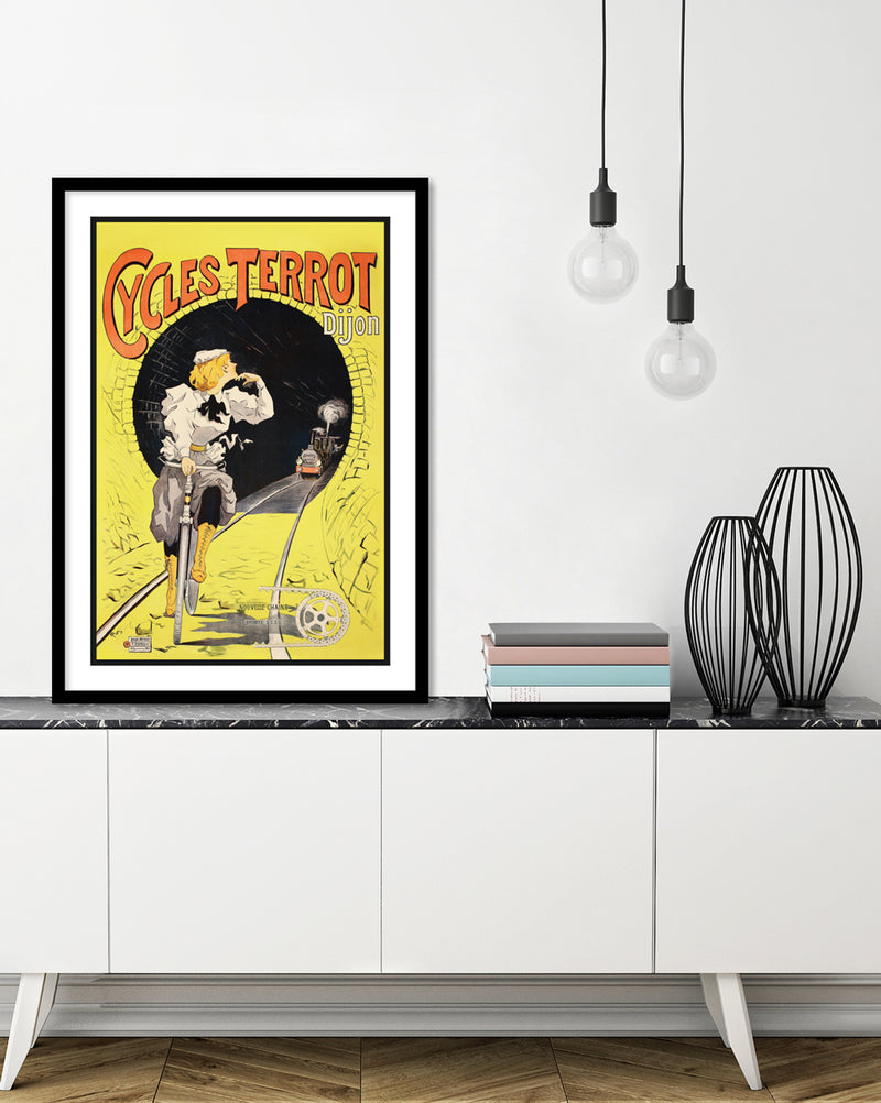 Vintage Art Prints - Cycles Terrot Dijon by The Good Poster Company