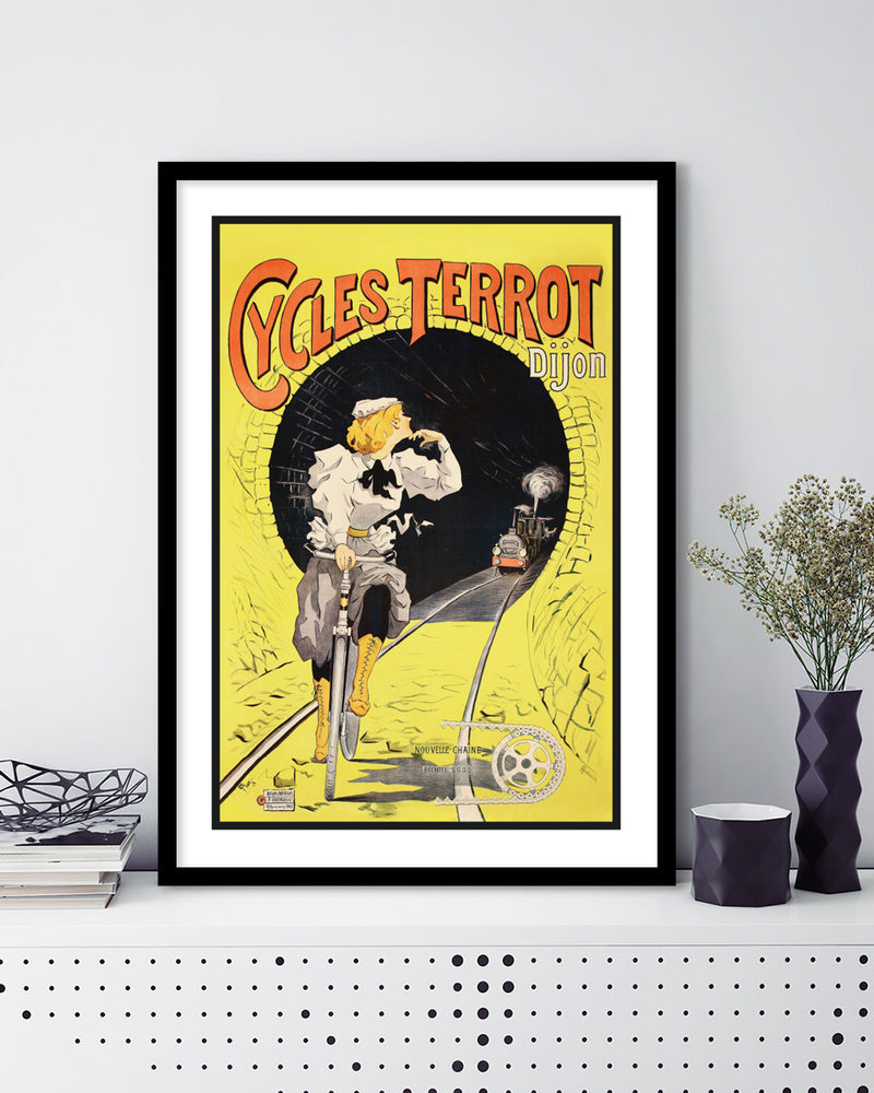 Vintage Art Prints - Cycles Terrot Dijon by The Good Poster Company