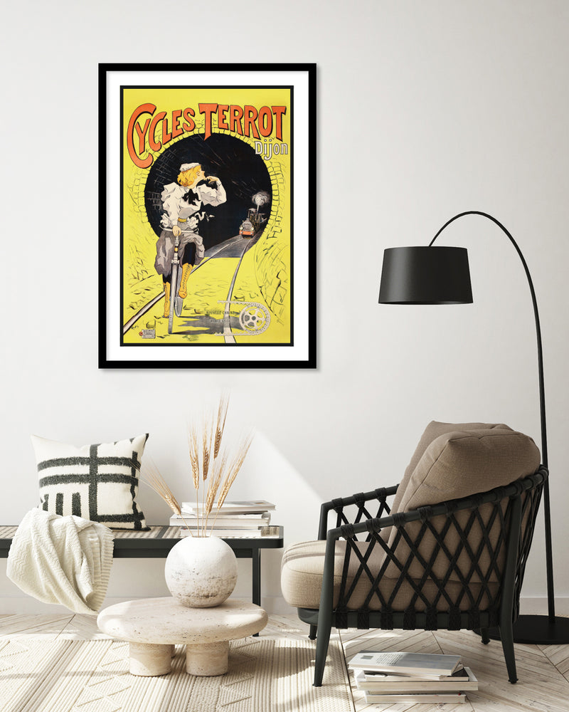 Vintage Art Prints - Cycles Terrot Dijon by The Good Poster Company