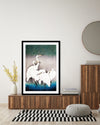Snowy Egrets Art Print by Ohara Koson - Vintage Japanese Art by The Good Poster Company