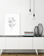 Eucalyptus Leaves Artwork | Black and White Art Prints from The Good Poster Company