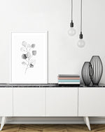 Eucalyptus Art Print | Black and White Art by The Good Poster Company