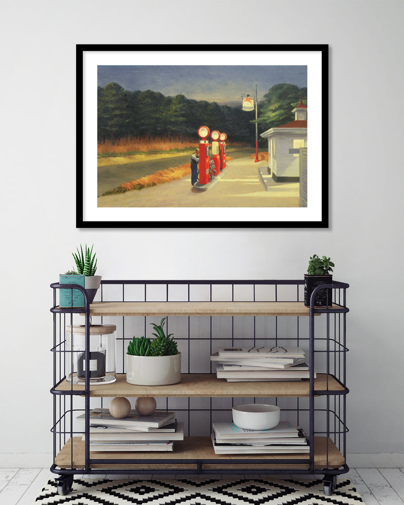 Gas by Edward Hopper - American Realism Art Prints - The Good Poster Company