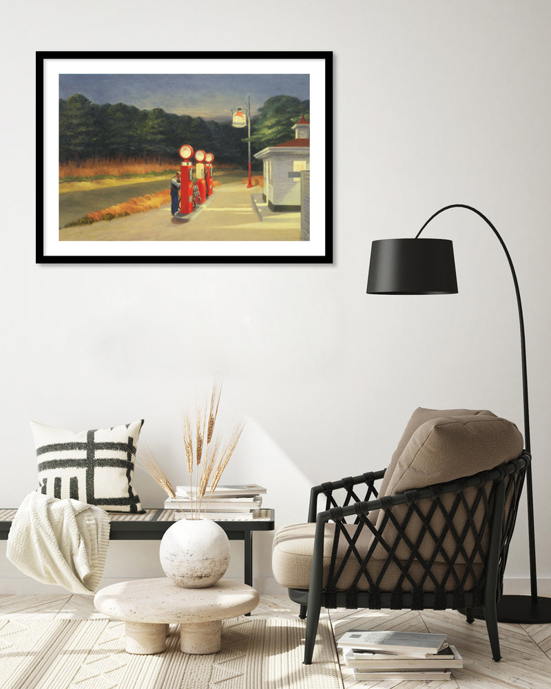 Gas by Edward Hopper - American Realism Art Prints - The Good Poster Company