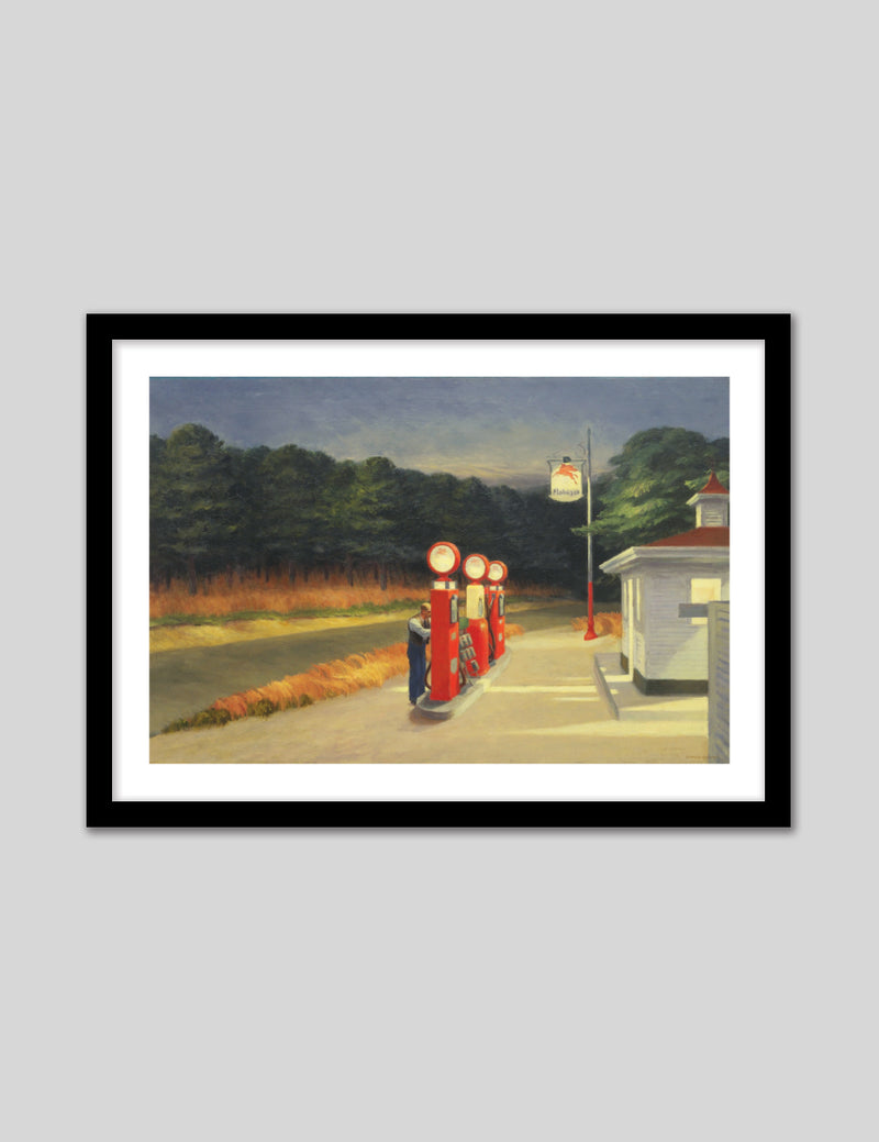 Gas by Edward Hopper - American Realism Art Prints - The Good Poster Company