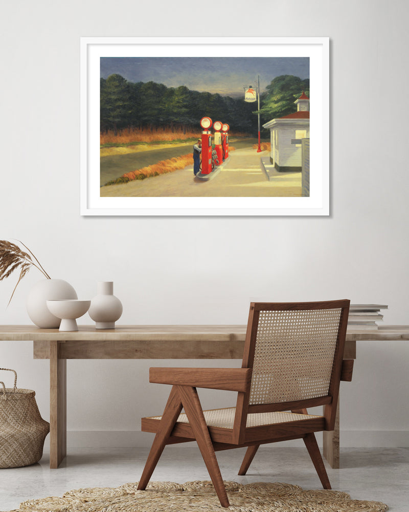 Gas by Edward Hopper - American Realism Art Prints - The Good Poster Company