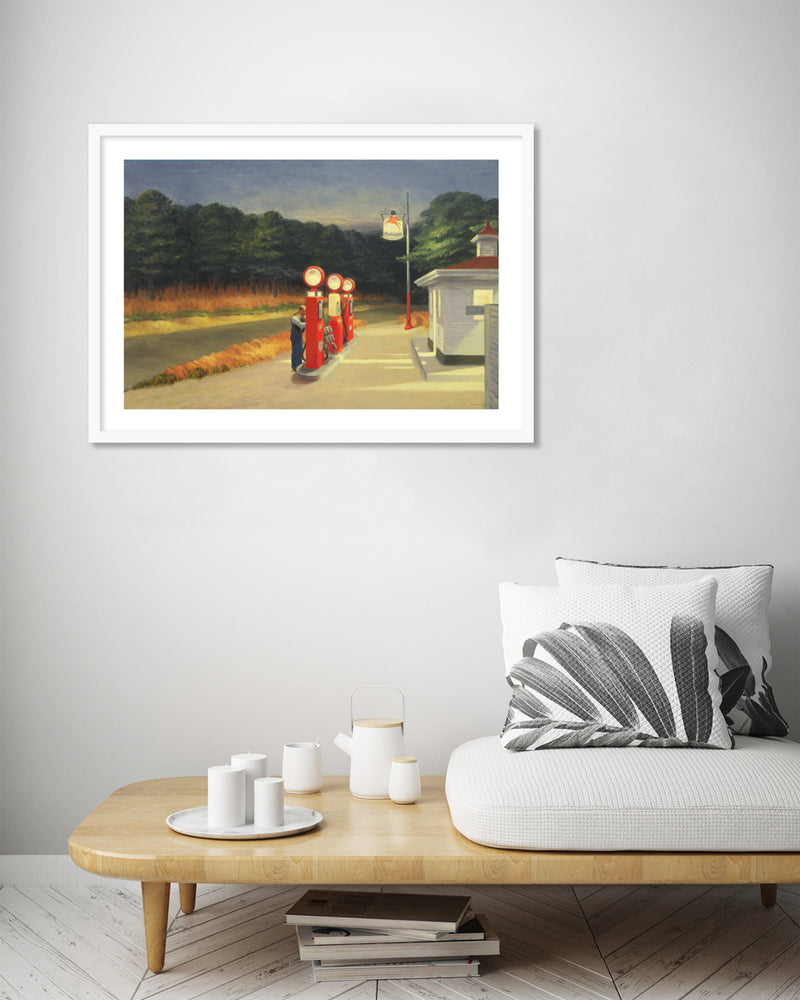 Gas by Edward Hopper - American Realism Art Prints - The Good Poster Company