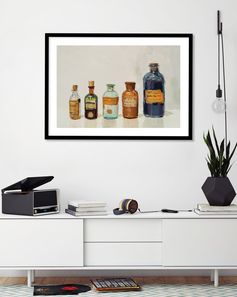 Bottle Contemporary Vintage Art Prints - Alchemist Bottles - The Good Poster Company