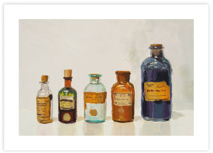 Bottle Contemporary Vintage Art Prints - Alchemist Bottles - The Good Poster Company