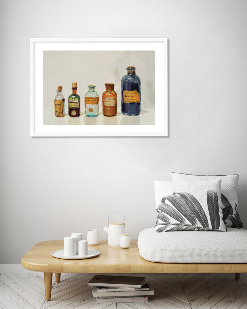 Bottle Contemporary Vintage Art Prints - Alchemist Bottles - The Good Poster Company
