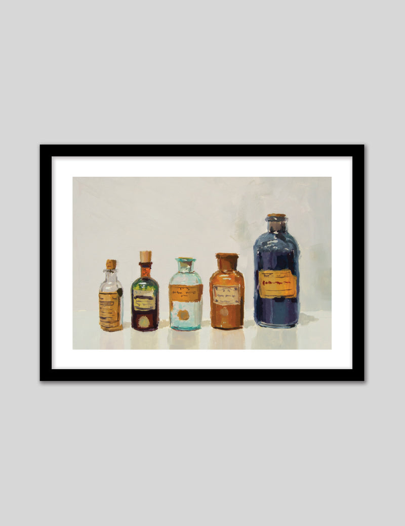 Bottle Contemporary Vintage Art Prints - Alchemist Bottles - The Good Poster Company