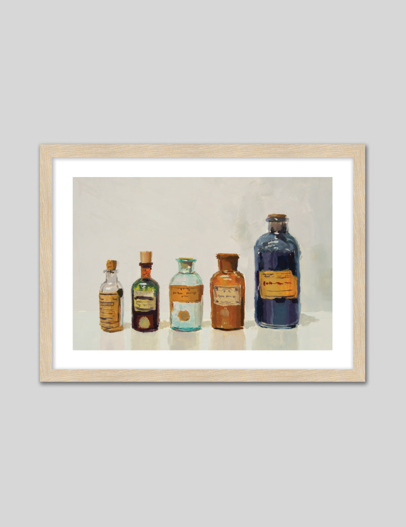 Bottle Contemporary Vintage Art Prints - Alchemist Bottles - The Good Poster Company