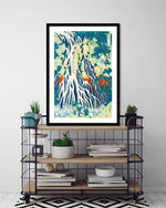Kirifuri Waterfall Art Print by Katsushika Hokusai | Vintage Japanese Art | The Good Poster Company