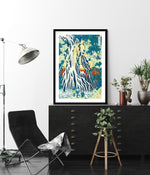 Kirifuri Waterfall Art Print by Katsushika Hokusai | Vintage Japanese Art | The Good Poster Company