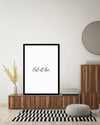 Let It Be Art Print | Black and White Art | The Good Poster Company