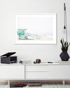 Contemporary Lifeguard Tower Art Print - Coastal Artwork - The Good Poster Company