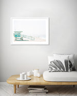 Contemporary Lifeguard Tower Art Print - Coastal Artwork - The Good Poster Company
