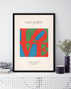 Neue Graphik Love by Robert Indiana - Popular Culture Art Prints - The Good Poster Company