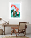 Mid Afternoon Contemporary Art Print by Alexander Grahovsky - Modern Flamingo Artwork - The Good Poster Company