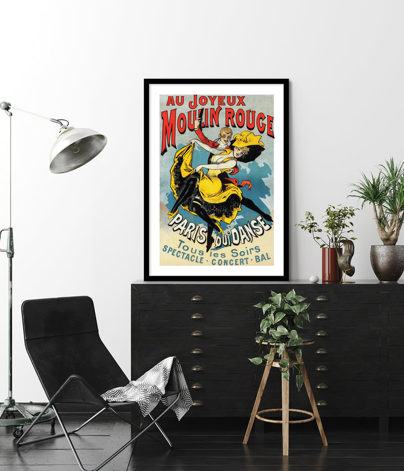 Au Joyeux Moulin Rouge | Vintage French Art Print | The Good Poster Company