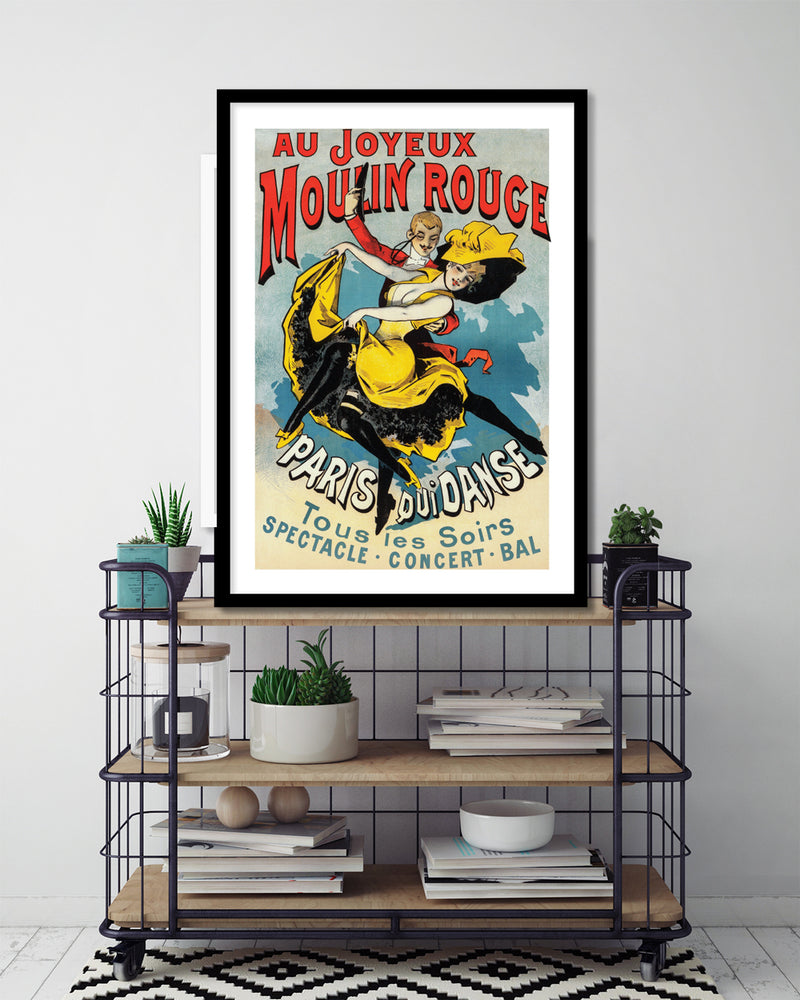 Au Joyeux Moulin Rouge | Vintage French Art Print | The Good Poster Company