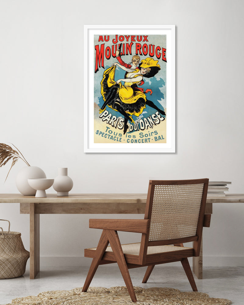 Au Joyeux Moulin Rouge | Vintage French Art Print | The Good Poster Company