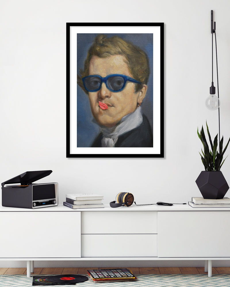 NIcolas Ingres by Alexander Grahovsky - Victorian Modern Art Print - Bubblegum Artwork - The Good Poster Company