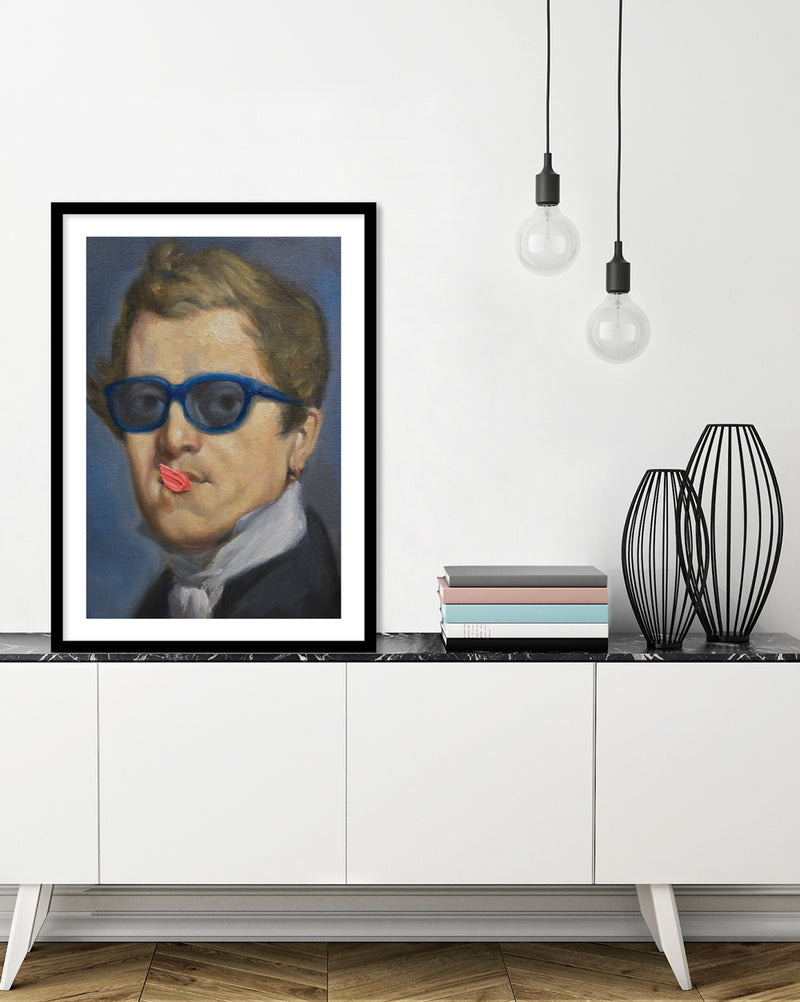 NIcolas Ingres by Alexander Grahovsky - Victorian Modern Art Print - Bubblegum Artwork - The Good Poster Company