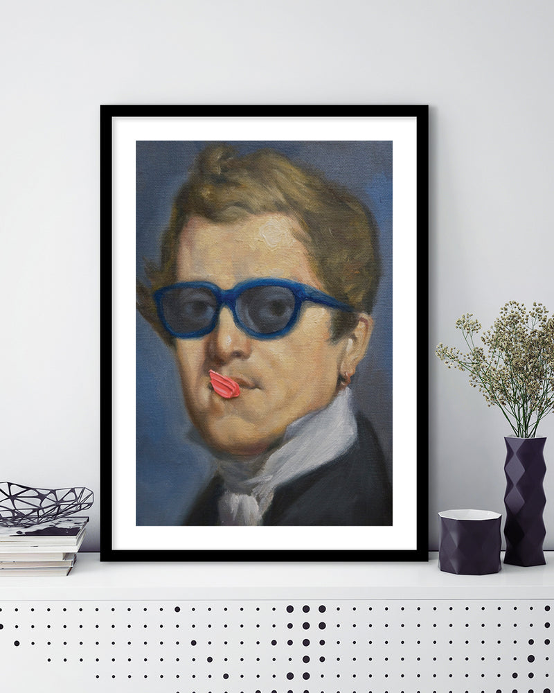 NIcolas Ingres by Alexander Grahovsky - Victorian Modern Art Print - Bubblegum Artwork - The Good Poster Company