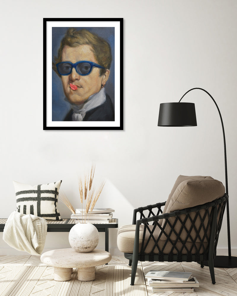 NIcolas Ingres by Alexander Grahovsky - Victorian Modern Art Print - Bubblegum Artwork - The Good Poster Company
