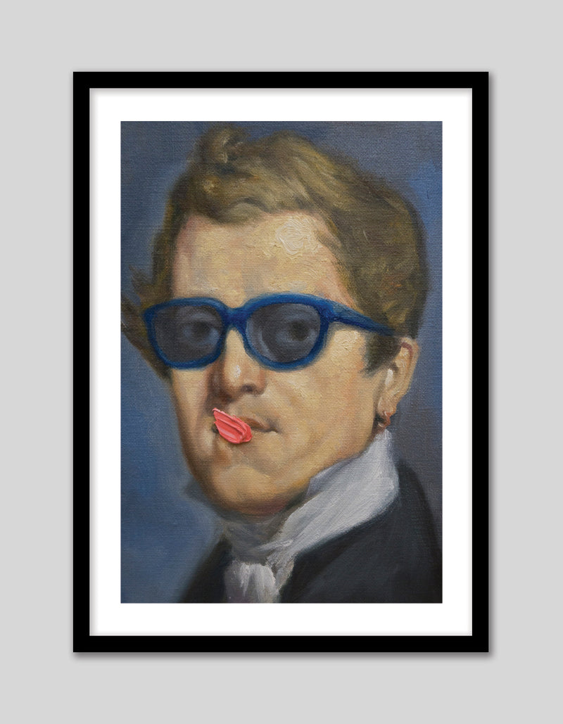 NIcolas Ingres by Alexander Grahovsky - Victorian Modern Art Print - Bubblegum Artwork - The Good Poster Company