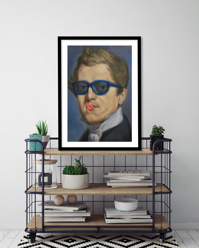 NIcolas Ingres by Alexander Grahovsky - Victorian Modern Art Print - Bubblegum Artwork - The Good Poster Company