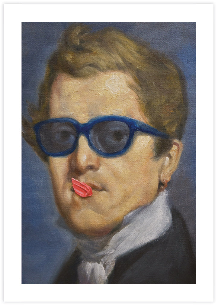 NIcolas Ingres by Alexander Grahovsky - Victorian Modern Art Print - Bubblegum Artwork - The Good Poster Company