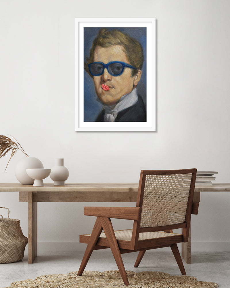 NIcolas Ingres by Alexander Grahovsky - Victorian Modern Art Print - Bubblegum Artwork - The Good Poster Company