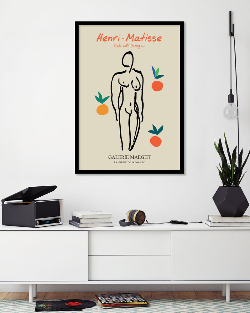 Nude with Oranges Exhibition Poster by Henri Matisse | Exhibition Posters | The Good Poster Company