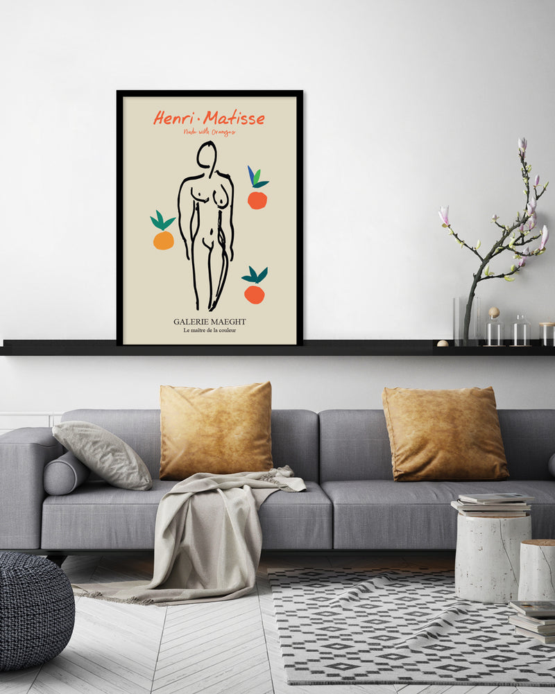 Nude with Oranges Exhibition Poster by Henri Matisse | Exhibition Posters | The Good Poster Company