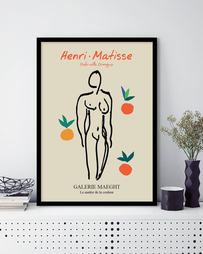 Nude with Oranges Exhibition Poster by Henri Matisse | Exhibition Posters | The Good Poster Company