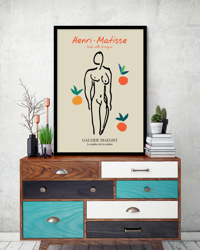 Nude with Oranges Exhibition Poster by Henri Matisse | Exhibition Posters | The Good Poster Company