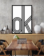 Black and White Typography Art Print | Minimalist Art | The Good Poster Company