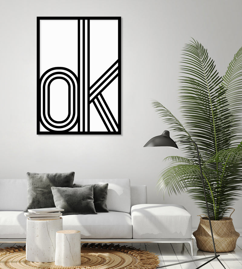 Black and White Typography Art Print | Minimalist Art | The Good Poster Company
