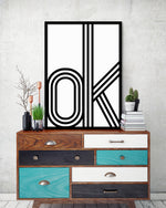 Black and White Typography Art Print | Minimalist Art | The Good Poster Company