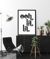 Ooh La La Art Print | Black and White Art | The Good Poster Company