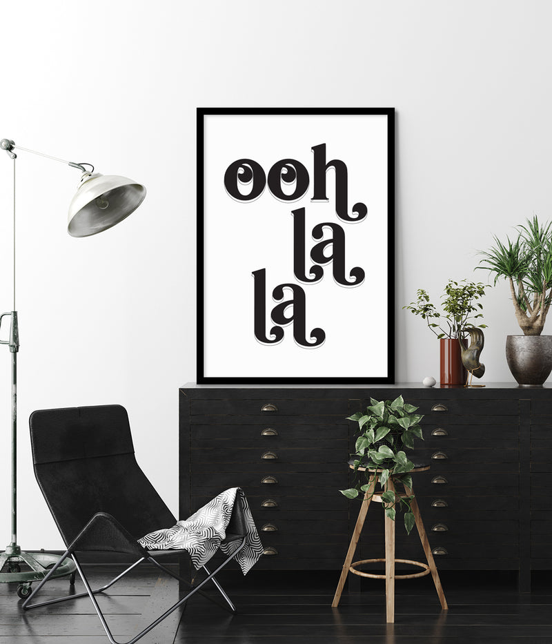 Ooh La La Art Print | Black and White Art | The Good Poster Company
